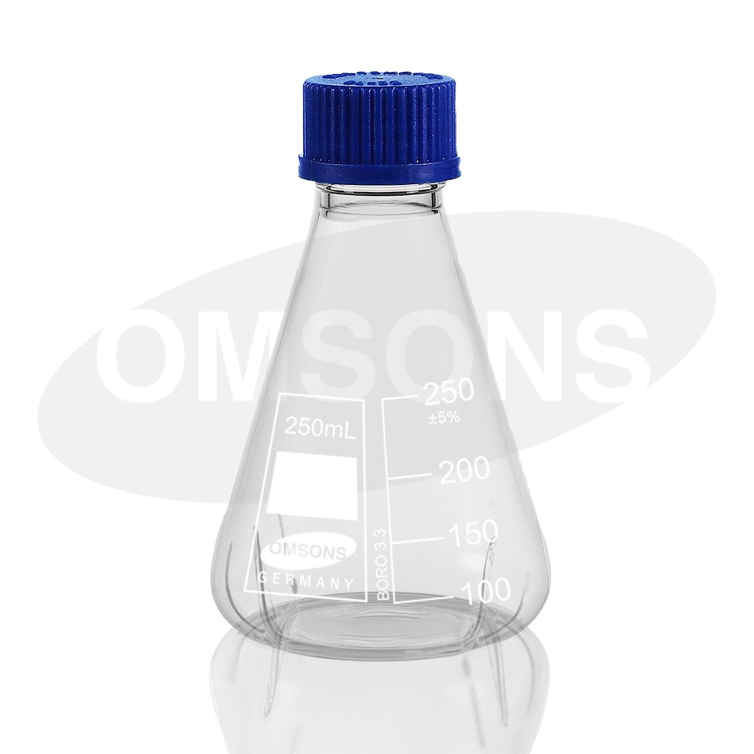 Flask Conical with Screw Cap and Liner