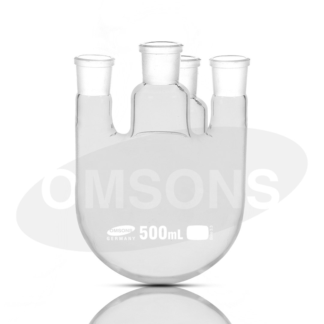 Round Bottom Flask Four Necks Parallel