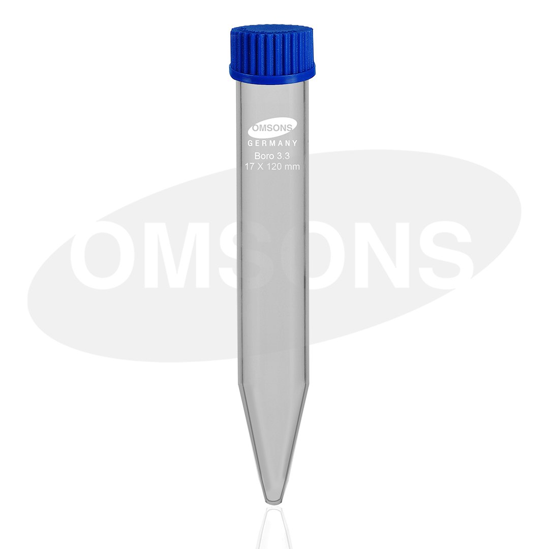 Centrifuge Tube Conical Bottom Plain with Screw Ca