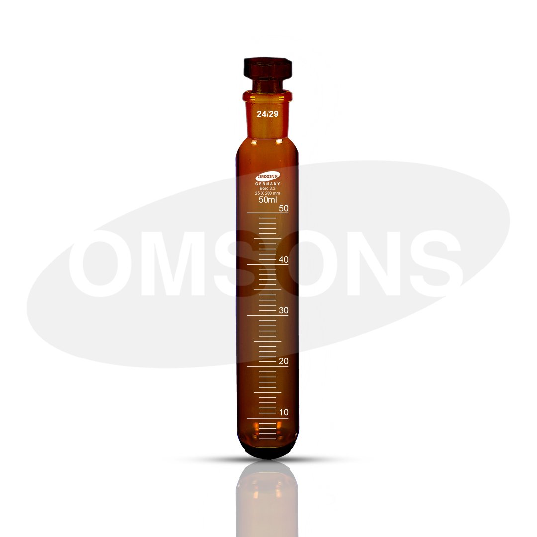 Test Tube Amber Colour With joint and stopper